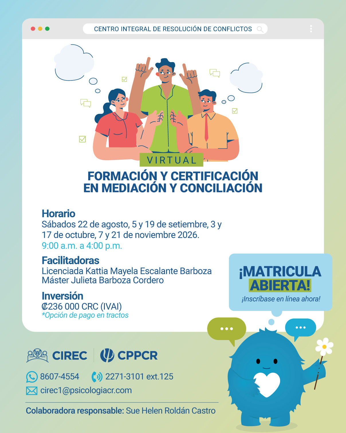 Formación y Certificación en Mediación y Conciliación